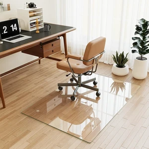 [Tempered Glass] 30" x 48" Glass Office Chair Mat for Carpet