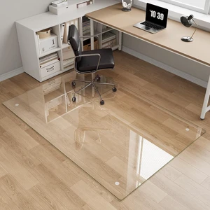 Tempered Glass Chair Mat for Carpet, 40"x60" Clear Floor Mat Tempered Glass Chair Mat for Carpet, 40"x60" Clear Floor Mat
