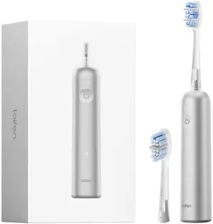 Laifen Wave Pro Electric Toothbrush with 2 Brush Heads and Travel Bag - Silver Laifen Wave Pro Electric Toothbrush with 2 Brush Heads and Travel Bag - Silver
