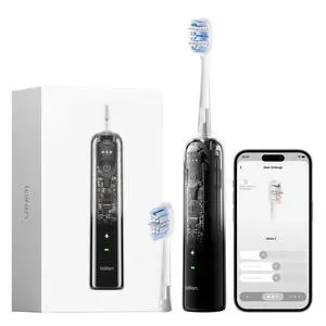 Laifen Wave Pro Electric Toothbrush with 2 Brush Heads and Travel Bag - Black Laifen Wave Pro Electric Toothbrush with 2 Brush Heads and Travel Bag - Black