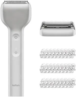 Laifen T1 Pro 1-Blade Electric Shaver with Trimmer Head and 3 Guards - Silver Laifen T1 Pro 1-Blade Electric Shaver with Trimmer Head and 3 Guards - Silver