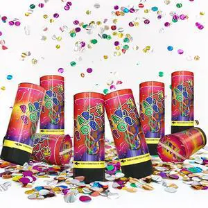 8 PCS Confetti Poppers Cannons for Wedding Birthday Graduation Baby Shower Fun Party Supplies Decorations and Favors 8 PCS Confetti Poppers Cannons for Wedding Birthday Graduation Baby Shower Fun Party Supplies Decorations and Favors