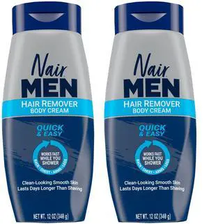 Men Hair Removal Body Cream, 12 Ounce (Pack of 2) Men Hair Removal Body Cream, 12 Ounce (Pack of 2)