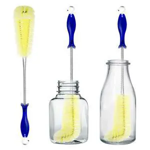 Long Bottle Brush Cleaner -16" Bottle Cleaning Brush Flexional Water Bottle Cleaner Washer Tool for Water Bottles,Cup,Tumblers or Wine Stemware Long Bottle Brush Cleaner -16" Bottle Cleaning Brush Flexional Water Bottle Cleaner Washer Tool for Water Bottles,Cup,Tumblers or Wine Stemware