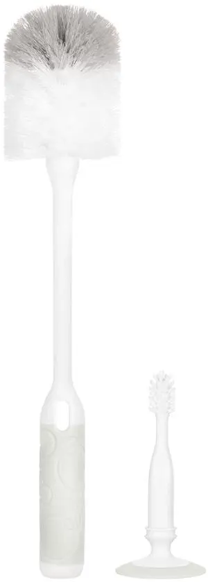 Ubbi Deluxe Baby Bottle Cleaning Set Includes a Nipple Brush with Suction Cup, Oat Ubbi Deluxe Baby Bottle Cleaning Set Includes a Nipple Brush with Suction Cup, Oat
