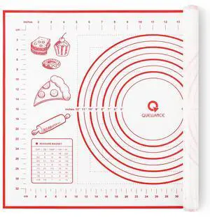 Silicone Pastry Baking Mat Dough - 16x24Inch Large Non Stick Slip Cookie Bread Rolling Mats Sheet, Kitchen Counter Kneading Cooking Board Pad Matt with Measurement for Pie Pizza Cookies Fondant Making Silicone Pastry Baking Mat Dough - 16x24Inch Large Non Stick Slip Cookie Bread Rolling Mats Sheet, Kitchen Counter Kneading Cooking Board Pad Matt with Measurement for Pie Pizza Cookies Fondant Making