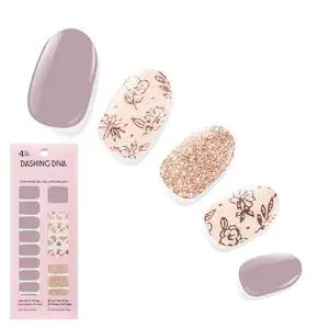 Dashing Diva Gloss Nail Strips - Lavender Dreams - UV Free, Chip Resistant, Long Lasting Gel Stickers - Contains 32 Wraps, 1 Prep Pad, 1 File Dashing Diva Gloss Nail Strips - Lavender Dreams - UV Free, Chip Resistant, Long Lasting Gel Stickers - Contains 32 Wraps, 1 Prep Pad, 1 File