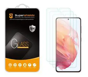 (3 Pack) Supershieldz Designed for Samsung Galaxy S21 5G Tempered Glass Screen Protector, Anti Scratch, Bubble Free (3 Pack) Supershieldz Designed for Samsung Galaxy S21 5G Tempered Glass Screen Protector, Anti Scratch, Bubble Free