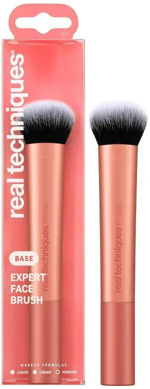 Expert Face Professional Foundation Makeup Brush for Even Streak Free Application, Dense Bristles For Buffing, Orange, 1 Count Expert Face Professional Foundation Makeup Brush for Even Streak Free Application, Dense Bristles For Buffing, Orange, 1 Count
