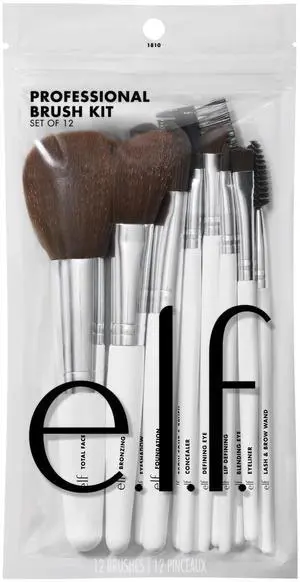 Professional Set of 12 Makeup Brushes, Pro-Worthy Makeup Brushes For A Flawless Full-Face Application, Vegan & Cruelty-Free Professional Set of 12 Makeup Brushes, Pro-Worthy Makeup Brushes For A Flawless Full-Face Application, Vegan & Cruelty-Free
