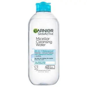 Micellar Water For Waterproof Makeup, Hydrating Facial Cleanser & Makeup Remover, Suitable for Sensitive Skin, Vegan, Cruelty Free, 13.5 Fl Oz (400mL), 1 Count Micellar Water For Waterproof Makeup, Hydrating Facial Cleanser & Makeup Remover, Suitable for Sensitive Skin, Vegan, Cruelty Free, 13.5 Fl Oz (400mL), 1 Count