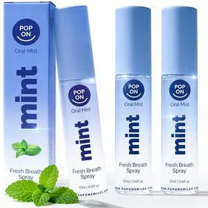 Fresh Breath Spray for Bad Breath Dry Mouth Spray with Zero Alcohol & Sugar Free Breath Freshener, Mint Flavor Oral Spray, Travel Size 3-Pack Fresh Breath Spray for Bad Breath Dry Mouth Spray with Zero Alcohol & Sugar Free Breath Freshener, Mint Flavor Oral Spray, Travel Size 3-Pack