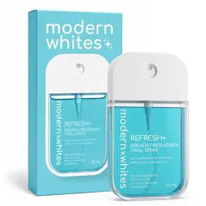 Modern Whites Breath Refresher Oral Spray 30 ML - Travel Size Breath Freshener Spray, Oral Spray for Bad Breath, Sugar Free Oral Breath Mint, Fresh Breath Modern Whites Breath Refresher Oral Spray 30 ML - Travel Size Breath Freshener Spray, Oral Spray for Bad Breath, Sugar Free Oral Breath Mint, Fresh Breath