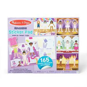 Melissa & Doug Reusable Sticker Pad: Dress-Up - 165+ Reusable Stickers - Removable Stickers, Kids Fashion Activities, Restickable Sticker Book for Kids Ages 3+ Melissa & Doug Reusable Sticker Pad: Dress-Up - 165+ Reusable Stickers - Removable Stickers, Kids Fashion Activities, Restickable Sticker Book for Kids Ages 3+