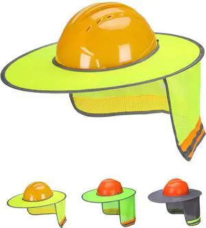 UNCO- Hard Hat Sun Shield, Yellow, Full & Standard Brim Mesh Sunshade UNCO- Hard Hat Sun Shield, Yellow, Full & Standard Brim Mesh Sunshade