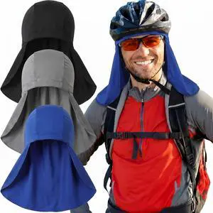 Syhood 3 Pieces Helmet Liner with Neck Mask, Cooling Skull Cap Sweat Wicking Cap with Tail Sun Cycling Running Neck Protection Hat (Gray,Royal Blue,Black) Syhood 3 Pieces Helmet Liner with Neck Mask, Cooling Skull Cap Sweat Wicking Cap with Tail Sun Cycling Running Neck Protection Hat (Gray,Royal Blue,Black)