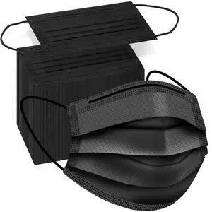 ZTANPS 100 PCS Disposable Face Masks, Black Disposable Masks, 3 Ply Protection Face Masks ZTANPS 100 PCS Disposable Face Masks, Black Disposable Masks, 3 Ply Protection Face Masks