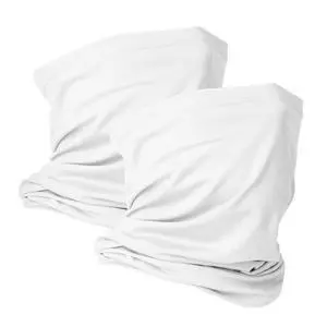VULKIT 2 Pack Neck Gaiter Face Mask Scarf Reusable Bandanas Tube UV Protection Headwear Balaclava Outdoor Sport for Men and Women White VULKIT 2 Pack Neck Gaiter Face Mask Scarf Reusable Bandanas Tube UV Protection Headwear Balaclava Outdoor Sport for Men and Women White