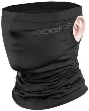 ROCKBROS Cooling Neck Gaiter Face Mask Fishing Scarf Face Cover for Men Women (black) ROCKBROS Cooling Neck Gaiter Face Mask Fishing Scarf Face Cover for Men Women (black)