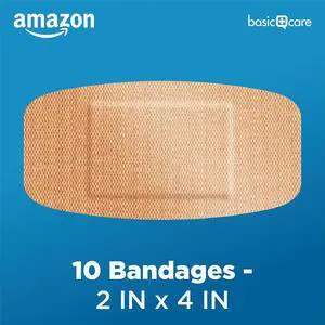 Care Flexible Fabric Adhesive Bandages, XL (2 in x 4 in), Non-Stick Pad for Cuts & Scrapes, 4-Sided Seal, 10 Count Care Flexible Fabric Adhesive Bandages, XL (2 in x 4 in), Non-Stick Pad for Cuts & Scrapes, 4-Sided Seal, 10 Count