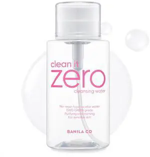 BANILA CO Clean It Zero Pure Cleansing Water | Gentle Cleanser for Sensitive Skin | Micellar Water Makeup Remover No Rinse & Oil Free (310ml / 10.48 fl.oz) BANILA CO Clean It Zero Pure Cleansing Water | Gentle Cleanser for Sensitive Skin | Micellar Water Makeup Remover No Rinse & Oil Free (310ml / 10.48 fl.oz)