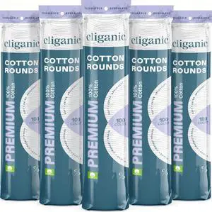 Cliganic Premium Cotton Rounds for Face (500 Count) | Makeup Remover Pads, Hypoallergenic, Lint-Free | 100% Pure Cotton (Packaging May Vary) Cliganic Premium Cotton Rounds for Face (500 Count) | Makeup Remover Pads, Hypoallergenic, Lint-Free | 100% Pure Cotton (Packaging May Vary)
