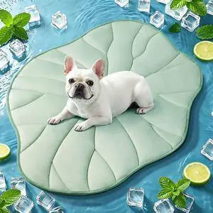 BG-BABYGO Dog Cooling Mat, 36" x 23" Reversible Self Cooling Mat for Small & Medium Dogs, Washable Cooling Pad for Pets 2.0 Summer Pet Cooling Pad for Crate Kennel Sofa Floor Outdoor Portable Green BG-BABYGO Dog Cooling Mat, 36" x 23" Reversible Self Cooling Mat for Small & Medium Dogs, Washable Cooling Pad for Pets 2.0 Summer Pet Cooling Pad for Crate Kennel Sofa Floor Outdoor Portable Green