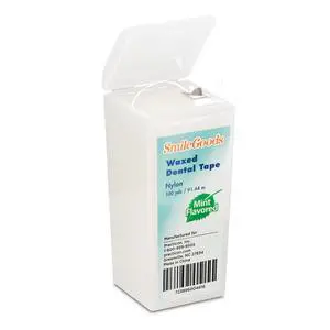 SmileGoods Waxed Dental Tape, 100 yards, Mint Flavored SmileGoods Waxed Dental Tape, 100 yards, Mint Flavored