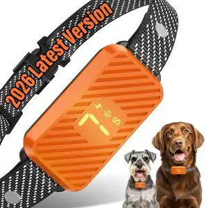 KJKZO Dog Bark Collar for Large Medium Small Dogs, Effective No-Bark Collar, Smart Barking Collar, 2026 Upgraded Bark Collar with 7 Sensitivity, 3 Modes, Orange KJKZO Dog Bark Collar for Large Medium Small Dogs, Effective No-Bark Collar, Smart Barking Collar, 2026 Upgraded Bark Collar with 7 Sensitivity, 3 Modes, Orange