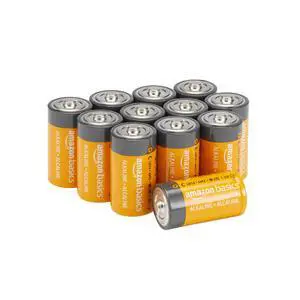 Amazon Basics C Cell Alkaline All-Purpose Batteries, 1.5 Volt, Long-Lasting Reliable Power, 5-Year Shelf Life, 12-Pack Amazon Basics C Cell Alkaline All-Purpose Batteries, 1.5 Volt, Long-Lasting Reliable Power, 5-Year Shelf Life, 12-Pack