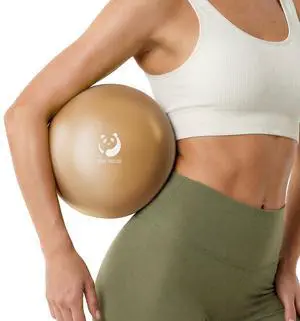 Slim Panda Pilates Ball, 9 Inch Small Exercise Ball, Anti Burst Mini Yoga Ball for Stability, Workout, Barre, Core Strength, Physical Therapy, Balance, Stretching Slim Panda Pilates Ball, 9 Inch Small Exercise Ball, Anti Burst Mini Yoga Ball for Stability, Workout, Barre, Core Strength, Physical Therapy, Balance, Stretching
