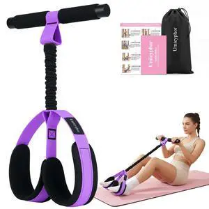 Umieyphor Upgraded Pedal Resistance Band with Handle, Durable Women Exercise Bands for Full Body Training, Workout Equipment for Abdomen, Glutes, Arm, Leg, Core/ABS, Physical Therapy, Pilates (PURPLE) Umieyphor Upgraded Pedal Resistance Band with Handle, Durable Women Exercise Bands for Full Body Training, Workout Equipment for Abdomen, Glutes, Arm, Leg, Core/ABS, Physical Therapy, Pilates (PURPLE)
