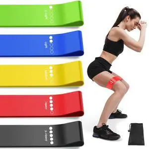 Resistance Bands for Working Out, Exercise Bands Resistance Bands Set with 5 Resistance Levels, Multi-Colored Workout Bands for Indoor & Outdoor Fitness, Leg Strength Training, Yoga (Multicolor) Resistance Bands for Working Out, Exercise Bands Resistance Bands Set with 5 Resistance Levels, Multi-Colored Workout Bands for Indoor & Outdoor Fitness, Leg Strength Training, Yoga (Multicolor)