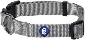 Blueberry Pet Essentials Medium Dog Collar in Flint Gray | Adjustable & Eco-Friendly Durable Nylon Strap | Classic Collar for Medium Dogs, Boy & Girl Pets Blueberry Pet Essentials Medium Dog Collar in Flint Gray | Adjustable & Eco-Friendly Durable Nylon Strap | Classic Collar for Medium Dogs, Boy & Girl Pets