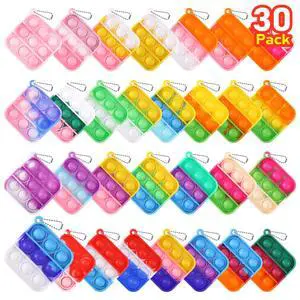 Kids Party Favors Fidget Toys Bulk 30 Pack Mini Pop Fidget Keychain Its Birthday Party Favors for Kids 4-8,8-12 Small Classroom Prizes It End of Year Gifts for Students from Teacher Kids Party Favors Fidget Toys Bulk 30 Pack Mini Pop Fidget Keychain Its Birthday Party Favors for Kids 4-8,8-12 Small Classroom Prizes It End of Year Gifts for Students from Teacher