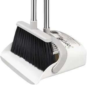 OPTTIDI Broom with Dustpan Combo Set, Hand Broom and Dustpan Set for Sweeping Indoor Angle Broom for Home Office Kitchen Lobby Floor Pet Hair Indoor&Outdoor Cleaning (White&Gray) OPTTIDI Broom with Dustpan Combo Set, Hand Broom and Dustpan Set for Sweeping Indoor Angle Broom for Home Office Kitchen Lobby Floor Pet Hair Indoor&Outdoor Cleaning (White&Gray)