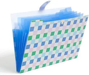 Poly 6 Pocket Expandable Folder with Tabs, Preppy Pastels, 1 Count, 1/5-cut tabs and 14 Blank Adhesive Labels Poly 6 Pocket Expandable Folder with Tabs, Preppy Pastels, 1 Count, 1/5-cut tabs and 14 Blank Adhesive Labels