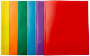 Amazon Basics Heavy Duty Plastic Folders with 2 Pockets for Letter Size Paper, Assorted Colors, Pack of 6 Amazon Basics Heavy Duty Plastic Folders with 2 Pockets for Letter Size Paper, Assorted Colors, Pack of 6