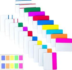 500 Pieces Tabs 2 Inch Sticky Index Tabs, Writable and Repositionable File Tabs Flags Colored Page Markers Labels for Reading Notes, Books and Classify Files, 21 Sets 10 Colors (Index Tabs) 500 Pieces Tabs 2 Inch Sticky Index Tabs, Writable and Repositionable File Tabs Flags Colored Page Markers Labels for Reading Notes, Books and Classify Files, 21 Sets 10 Colors (Index Tabs)