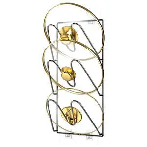 Jusgem Pot Lid Organizer Rack - 1 Pack, 3-Tier Pots and Pans Lid Holder Organizer inside Cabinet or Wall/Door, No-Drill Adhesive Mount for Kitchen Storage (Black) Jusgem Pot Lid Organizer Rack - 1 Pack, 3-Tier Pots and Pans Lid Holder Organizer inside Cabinet or Wall/Door, No-Drill Adhesive Mount for Kitchen Storage (Black)