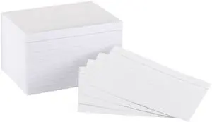 Heavy Weight Ruled Index Cards for Studying and Note Taking, White, 3" x 5", 300 Count (Pack of 3) Heavy Weight Ruled Index Cards for Studying and Note Taking, White, 3" x 5", 300 Count (Pack of 3)