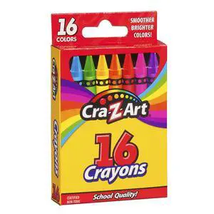 Cra-Z-Art 16ct Crayons, Back to School Supplies, Box of Crayons for Creative Drawing Fun, Ages 3 and Up Cra-Z-Art 16ct Crayons, Back to School Supplies, Box of Crayons for Creative Drawing Fun, Ages 3 and Up