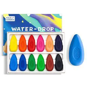 Four Candies Crayons for Toddlers 1-3, 12 Colors, Non-Toxic, Unbreakable Four Candies Crayons for Toddlers 1-3, 12 Colors, Non-Toxic, Unbreakable
