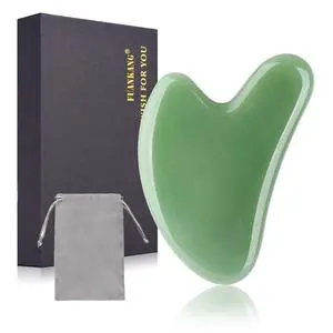 FUANKANG Gua Sha Facial Tools Stone Massage GuaSha Tool for Face (Green) FUANKANG Gua Sha Facial Tools Stone Massage GuaSha Tool for Face (Green)