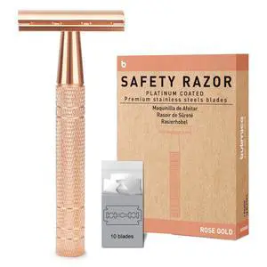 Matte Rose Gold Safety Razor, Single Blade Razors for Women Matte Rose Gold Safety Razor, Single Blade Razors for Women