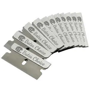 Bates- Razor Blades, 50 pcs, Carbon Steel Flat Scraper Blades Bates- Razor Blades, 50 pcs, Carbon Steel Flat Scraper Blades