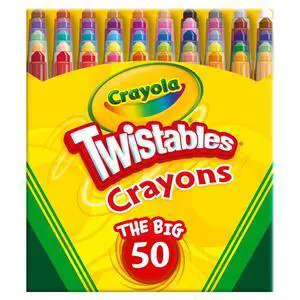 Crayola Mini Twistables Crayons for Kids (50ct), Cute Back to School Supplies for Kids, Crayons for Coloring Books, Gift for Toddlers Girls & Boys, Arts & Crafts, 3+ Crayola Mini Twistables Crayons for Kids (50ct), Cute Back to School Supplies for Kids, Crayons for Coloring Books, Gift for Toddlers Girls & Boys, Arts & Crafts, 3+