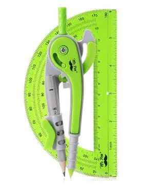 Mr. Pen- Geometry Compass and Protractor Set, 6 Inch Compass Mr. Pen- Geometry Compass and Protractor Set, 6 Inch Compass
