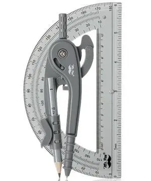 Mr. Pen- Geometry Compass and Protractor Set, 6 Inch Compass Mr. Pen- Geometry Compass and Protractor Set, 6 Inch Compass