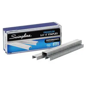 Swingline S.F. 4 Premium Staples for Desktop Staplers, 1/4" Length, 210/Strip, 5000/Box (35450) Swingline S.F. 4 Premium Staples for Desktop Staplers, 1/4" Length, 210/Strip, 5000/Box (35450)
